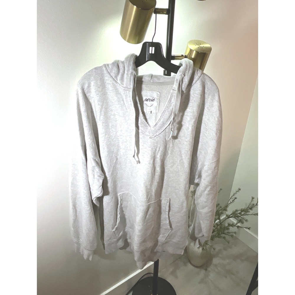Aerie hoodie oversize loose cut sides hoodie pullover loungewear cozy coverup Md